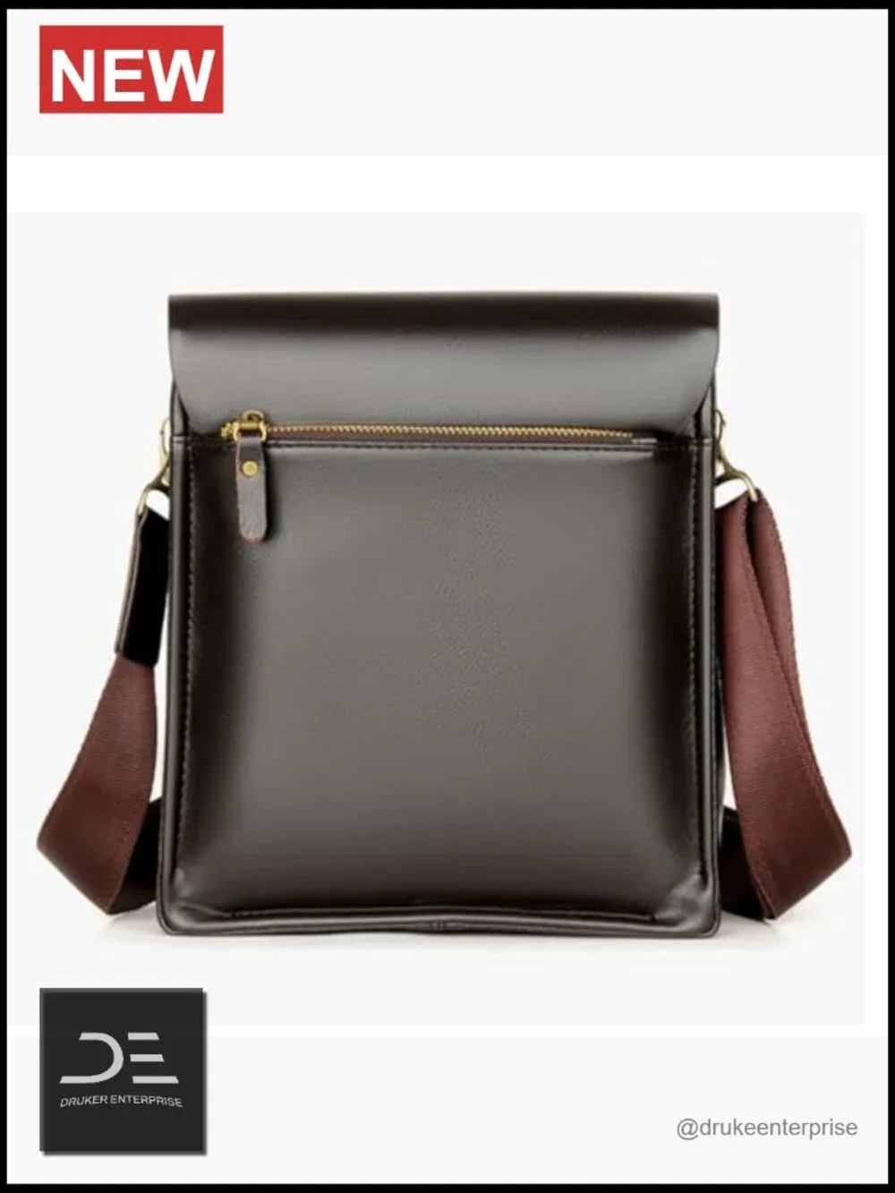 N/A leather messenger